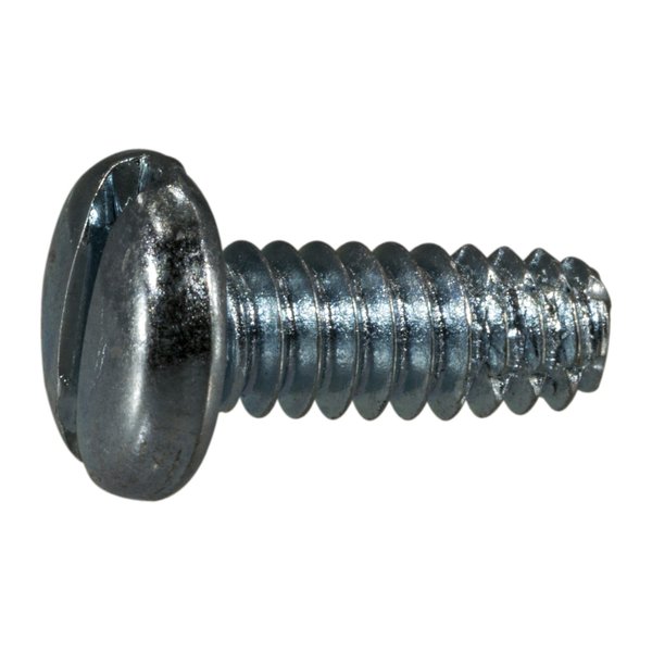 Midwest Fastener Thread Cutting Screw, #10 x 1/2 in, Zinc Plated Steel Pan Head Slotted Drive, 36 PK 61507